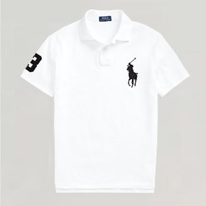 Polo by Ralph Lauren White Polo Shirt with Black Logo